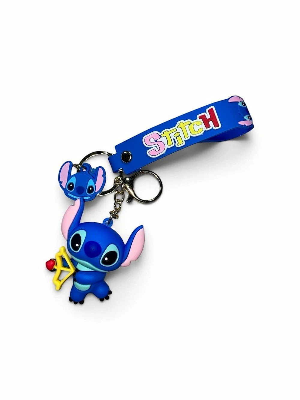 Disney Stitch Blue & Pink Keychain Brand New